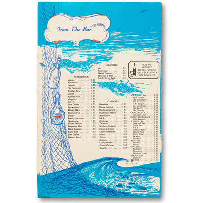Oversized Seafood Menu