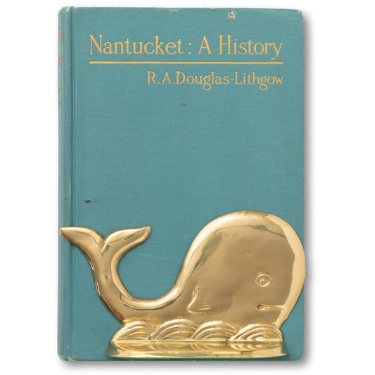Bright Brass Whale Bookends