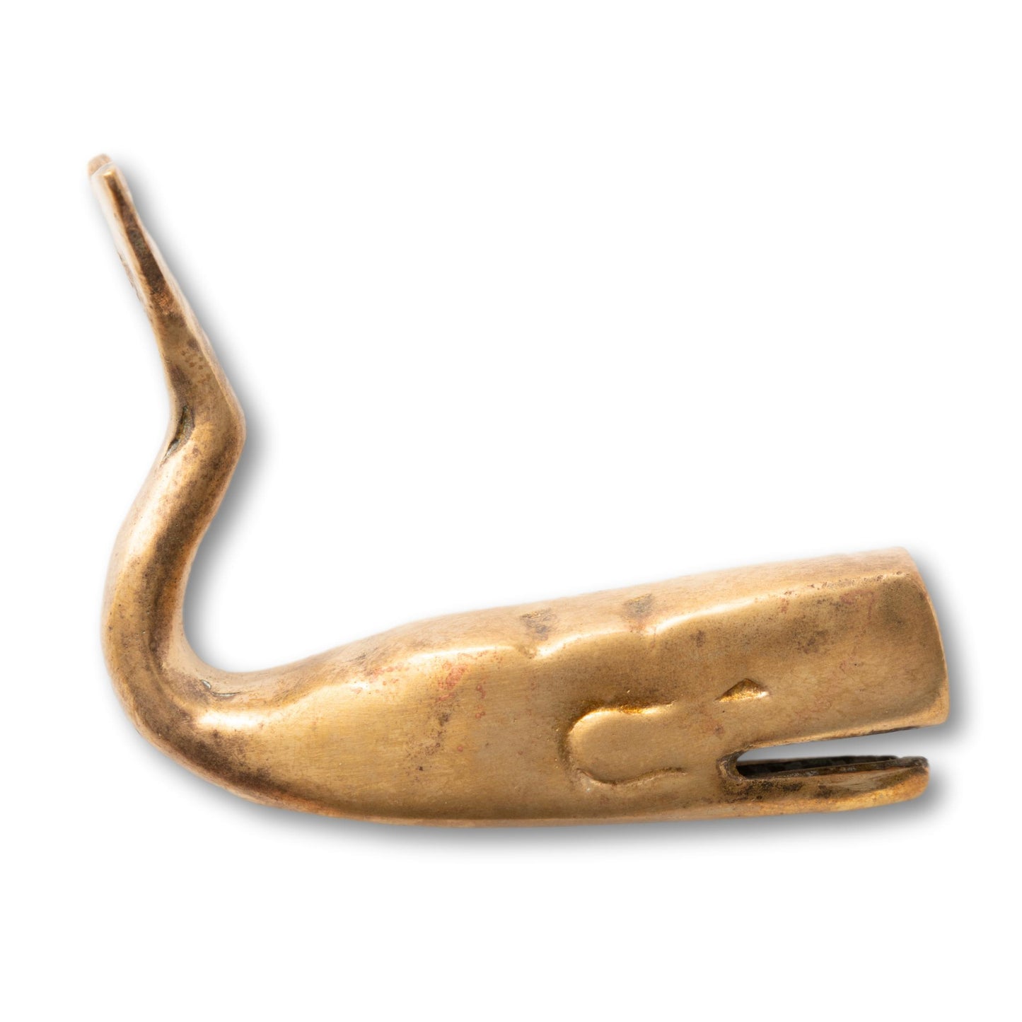 Small Blocky Brass Whale