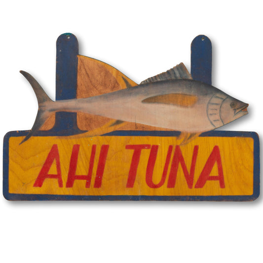 "Ahi Tuna" Wood Sign