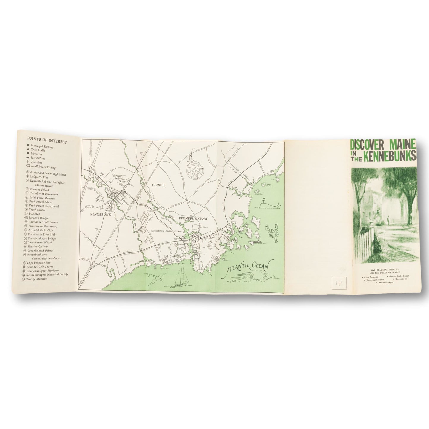 Kennebunks Travel Brochure with Map