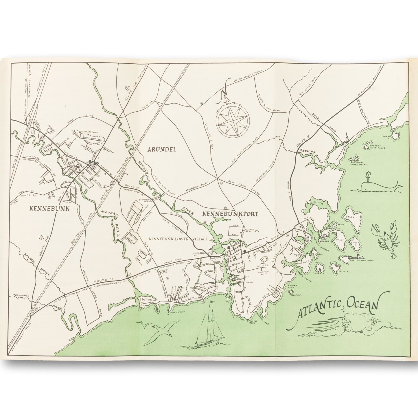 Kennebunks Travel Brochure with Map