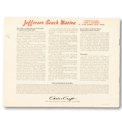 1969 Chris-Craft Boat Catalogue