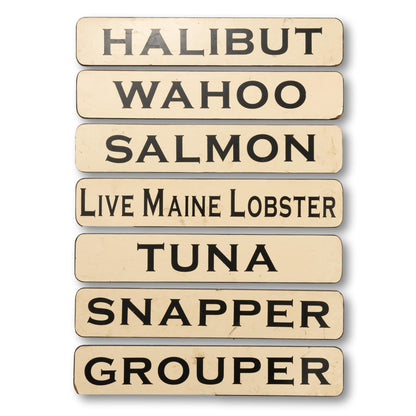 Seafood Market Signs