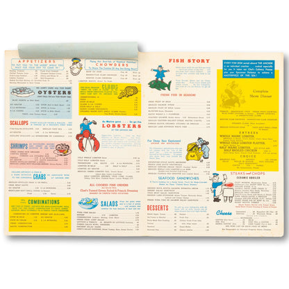 XL Seafood Menu