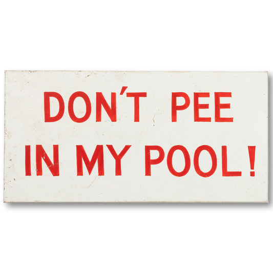 Humorous Pool Sign