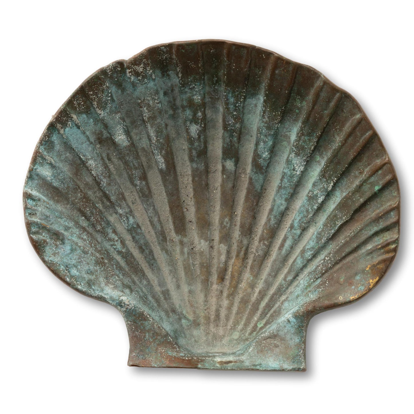 Patinated Brass Clam Catchall / Ashtray