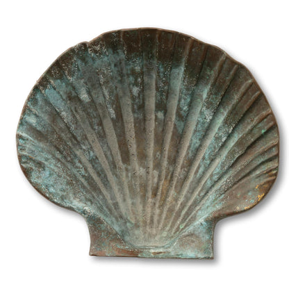 Patinated Brass Clam Catchall / Ashtray