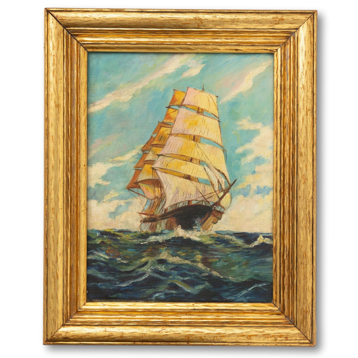 Full Sails Ship Painting
