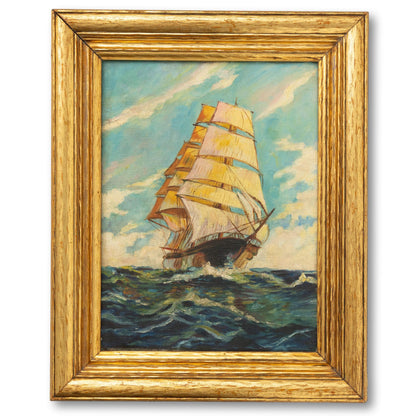 Full Sails Ship Painting