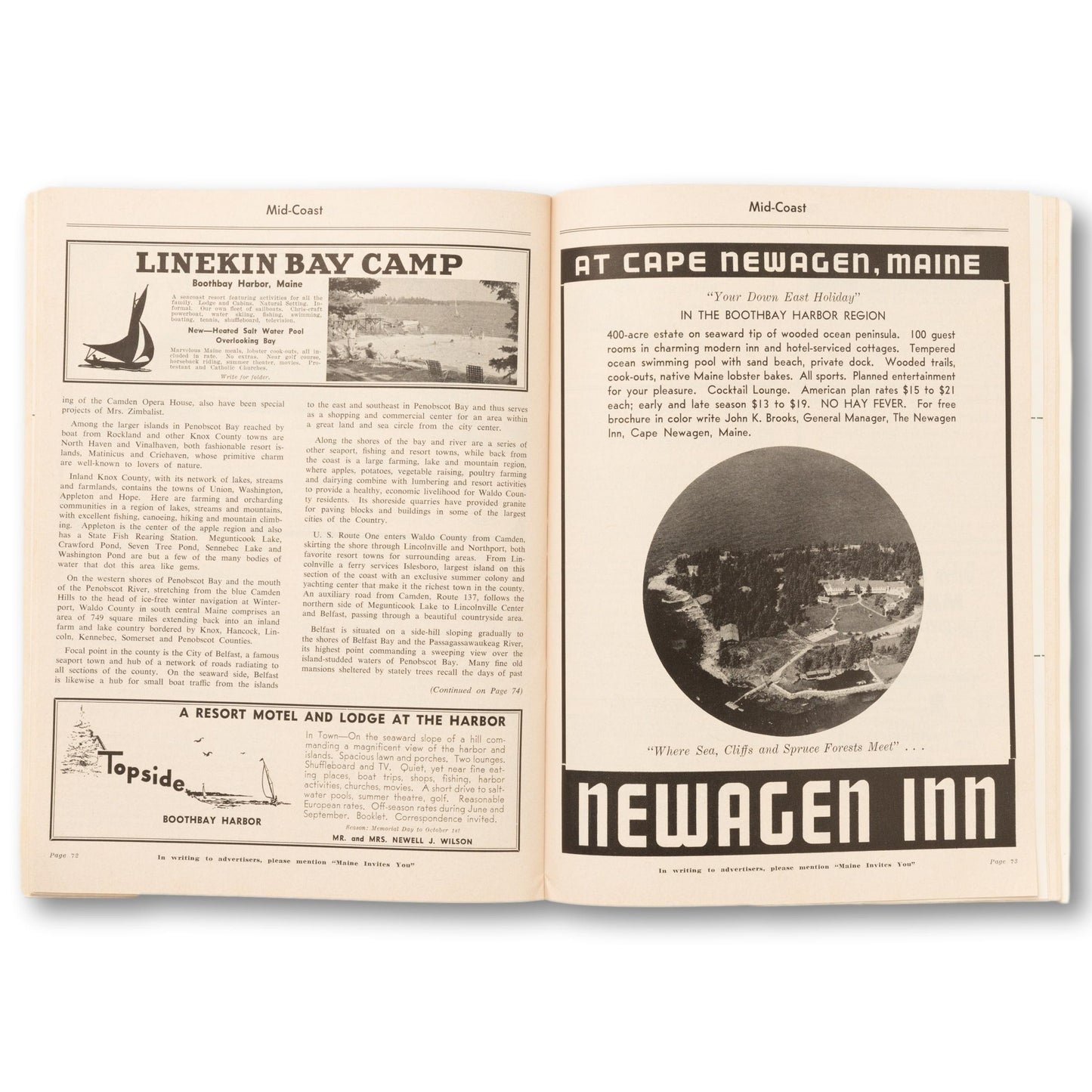 Original Maine Travel Magazine