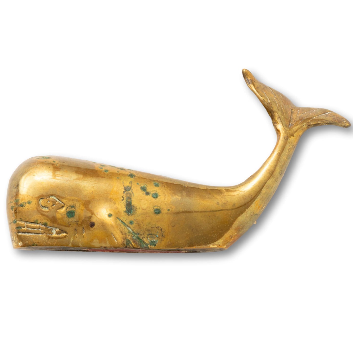 Medium Brass Whale