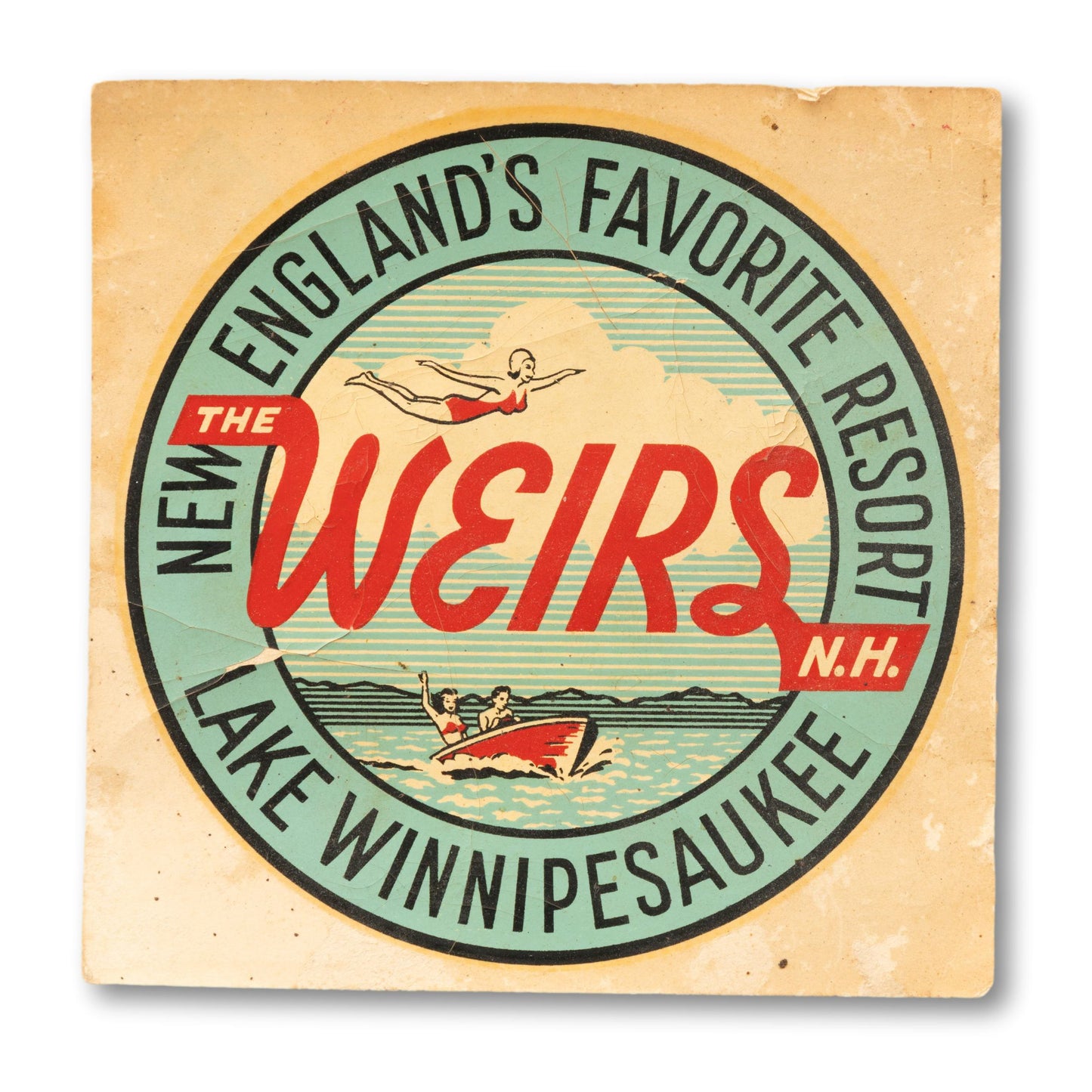 Lake Winnipesaukee Unused Window Decal