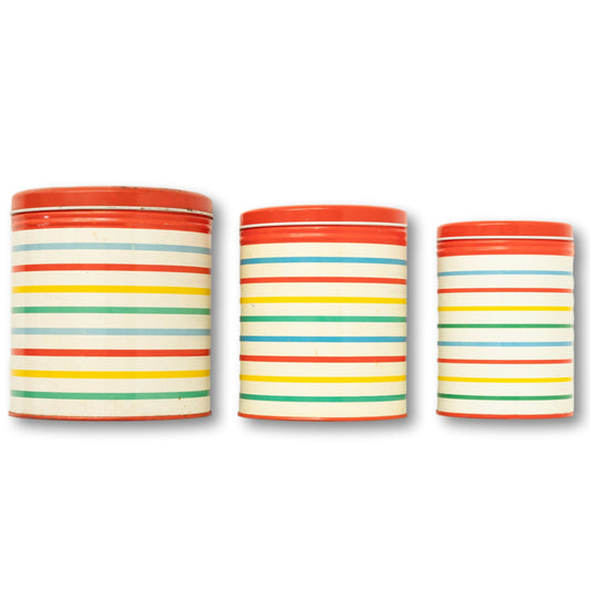 Striped Canister Set