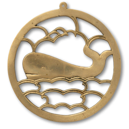 Brass Whale Trivet