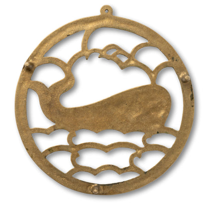 Brass Whale Trivet