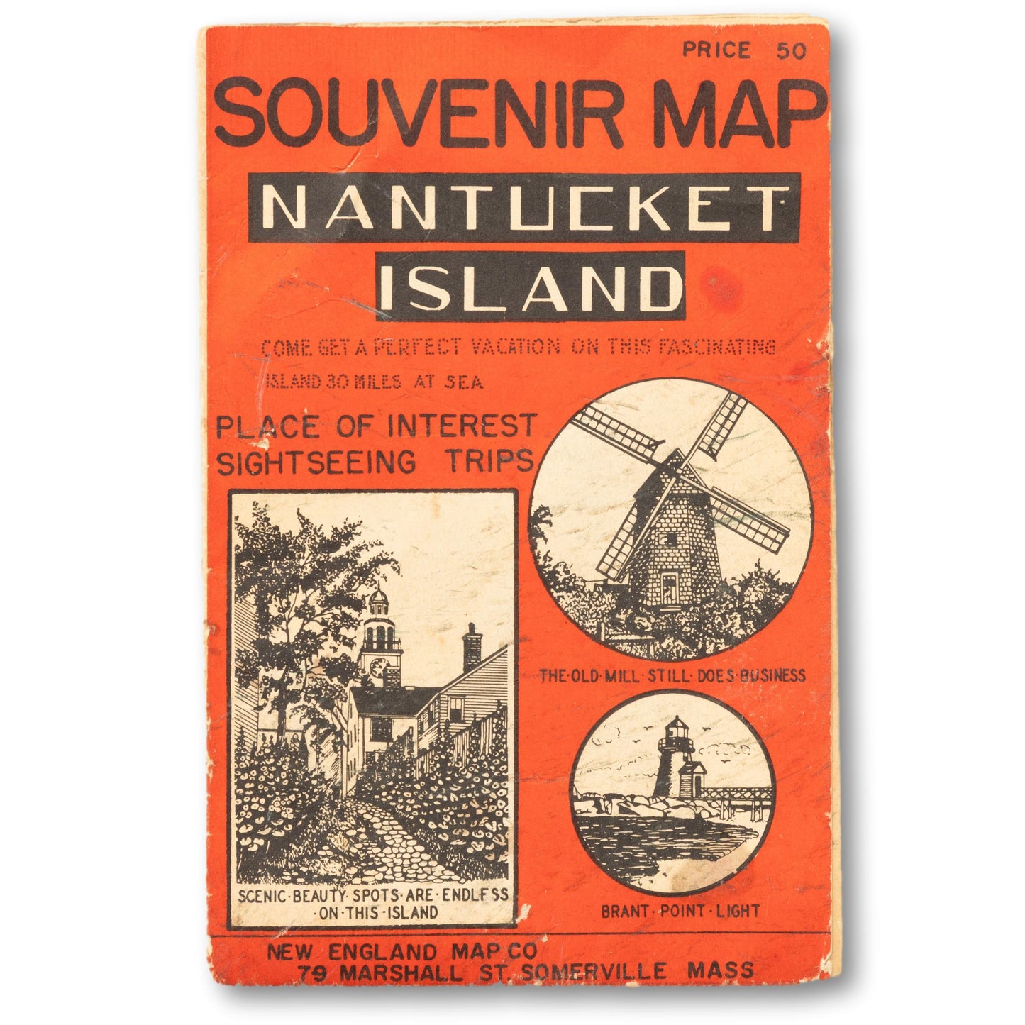 Souvenir Map of Nantucket Island