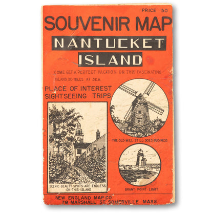 Souvenir Map of Nantucket Island