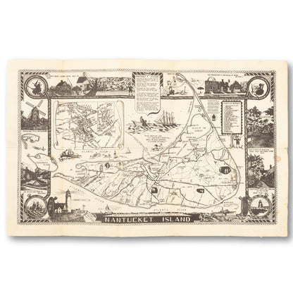 Souvenir Map of Nantucket Island