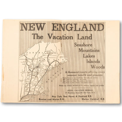 1917 New England Recreation and Resort Guide