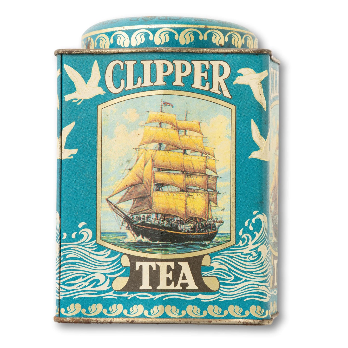 Large Nautical Tea Tin