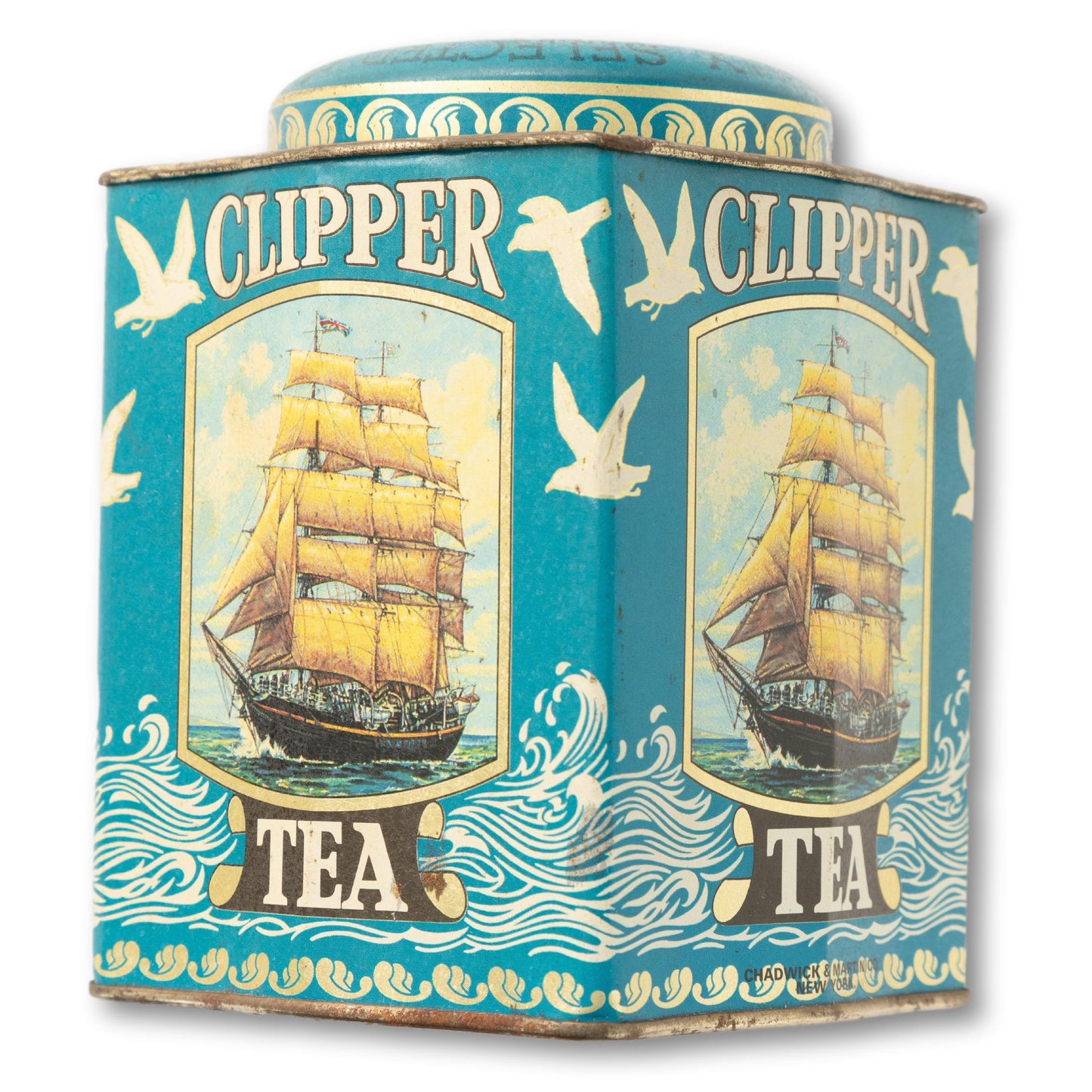 Large Nautical Tea Tin