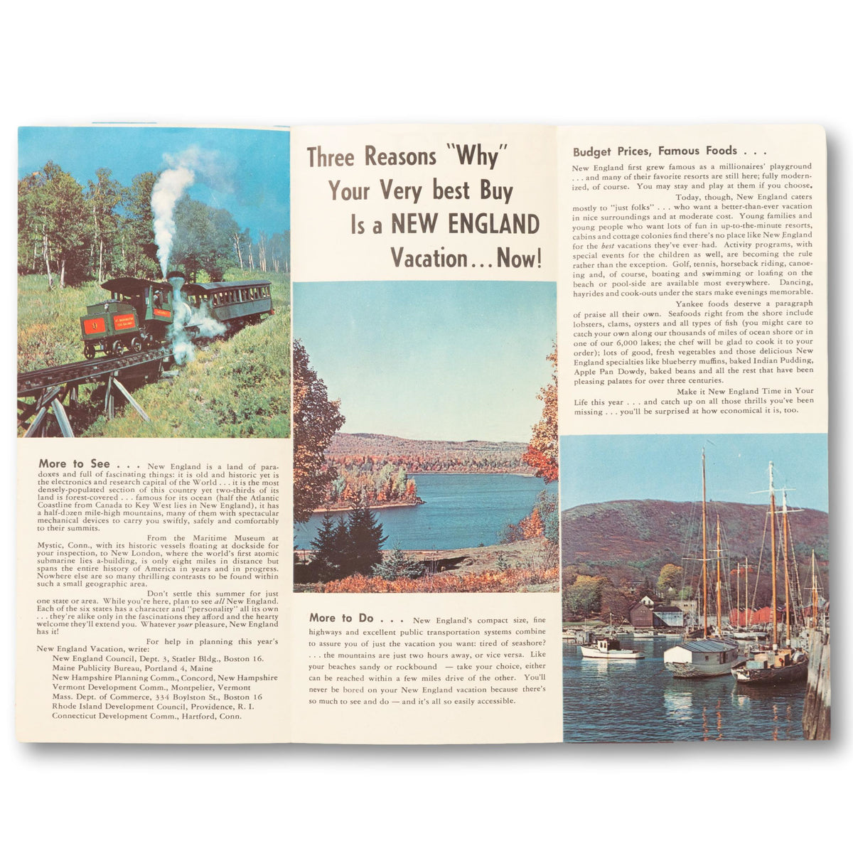 New England Travel Brochure