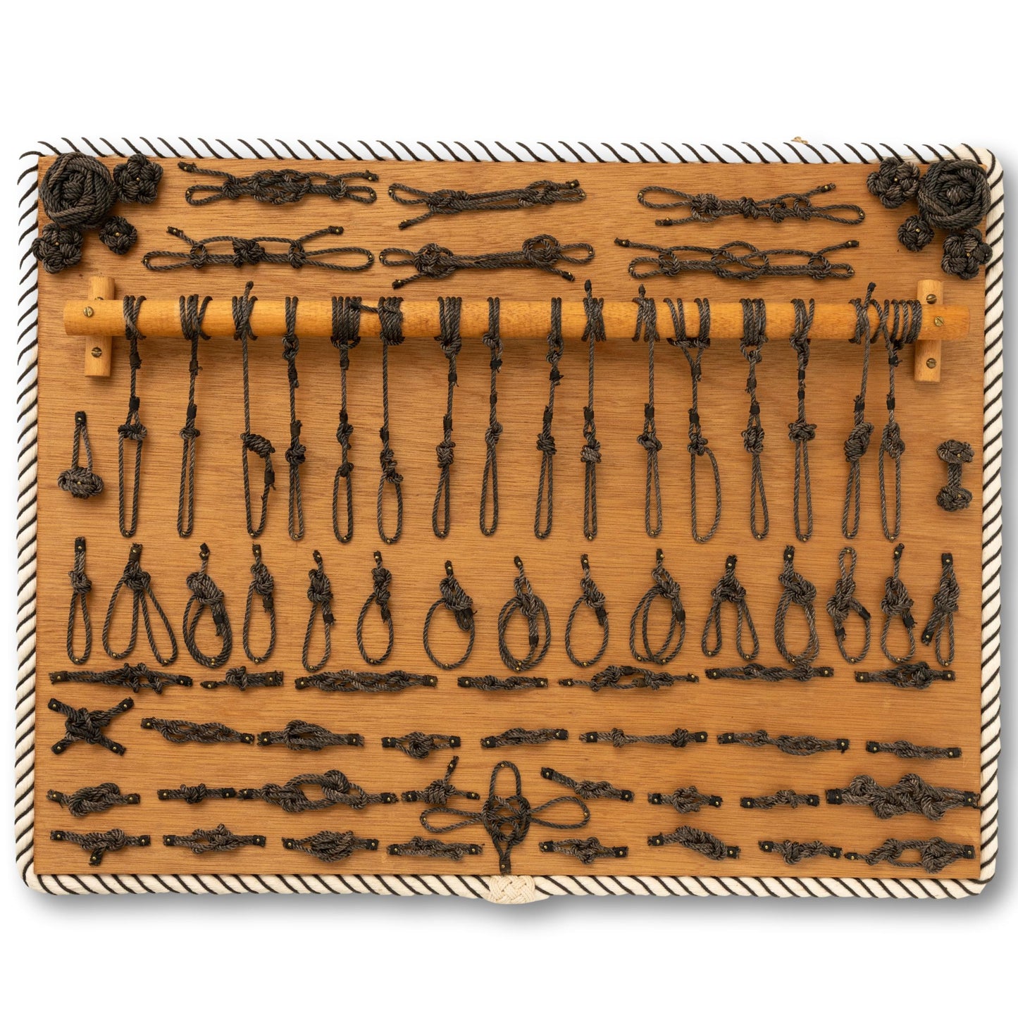 Remarkable 82 piece Signed Knot Board