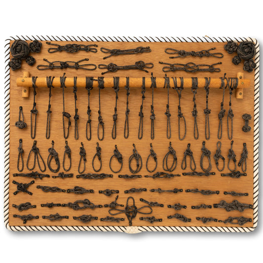 Remarkable 82 piece Signed Knot Board