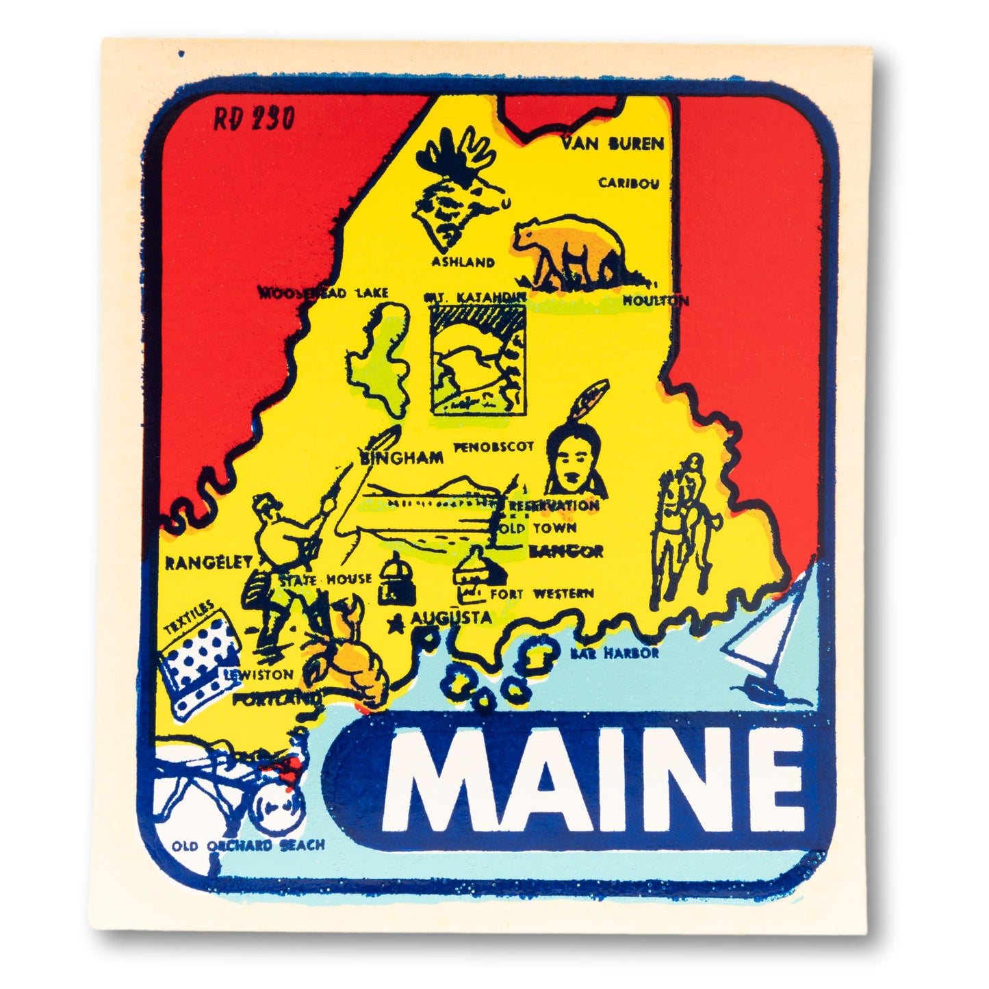 Unused Maine Tourism Decal