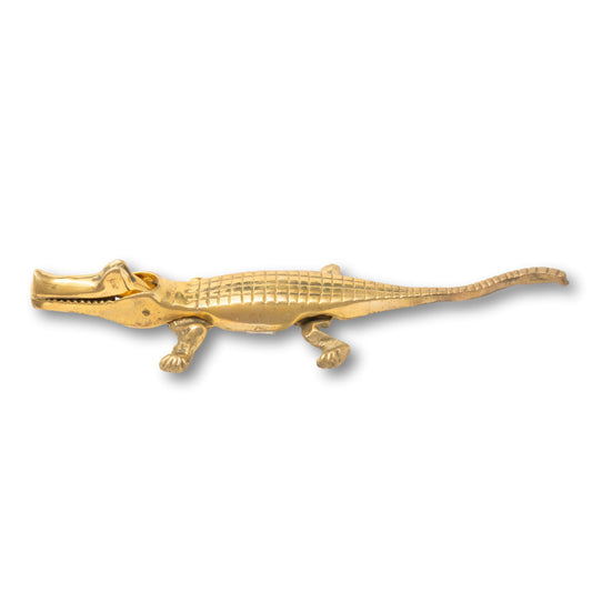 Brass Alligator Nutcracker