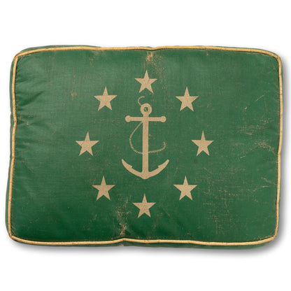 Anchor and Stars Buoyant Boat Cushion