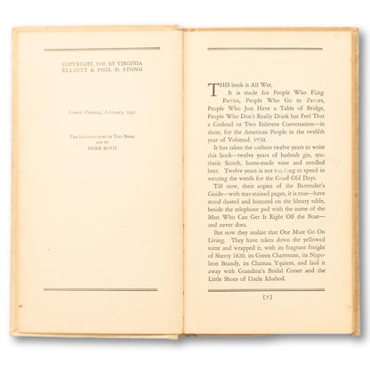 Rare Prohibition Era Cocktail Book