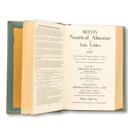 1957 Leather Bound Nautical Almanac