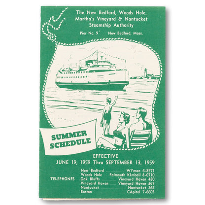 1959 Steamship Summer Schedule