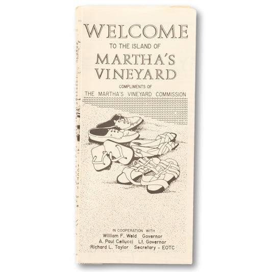 1992 Martha's Vineyard Fold out Map and Guide