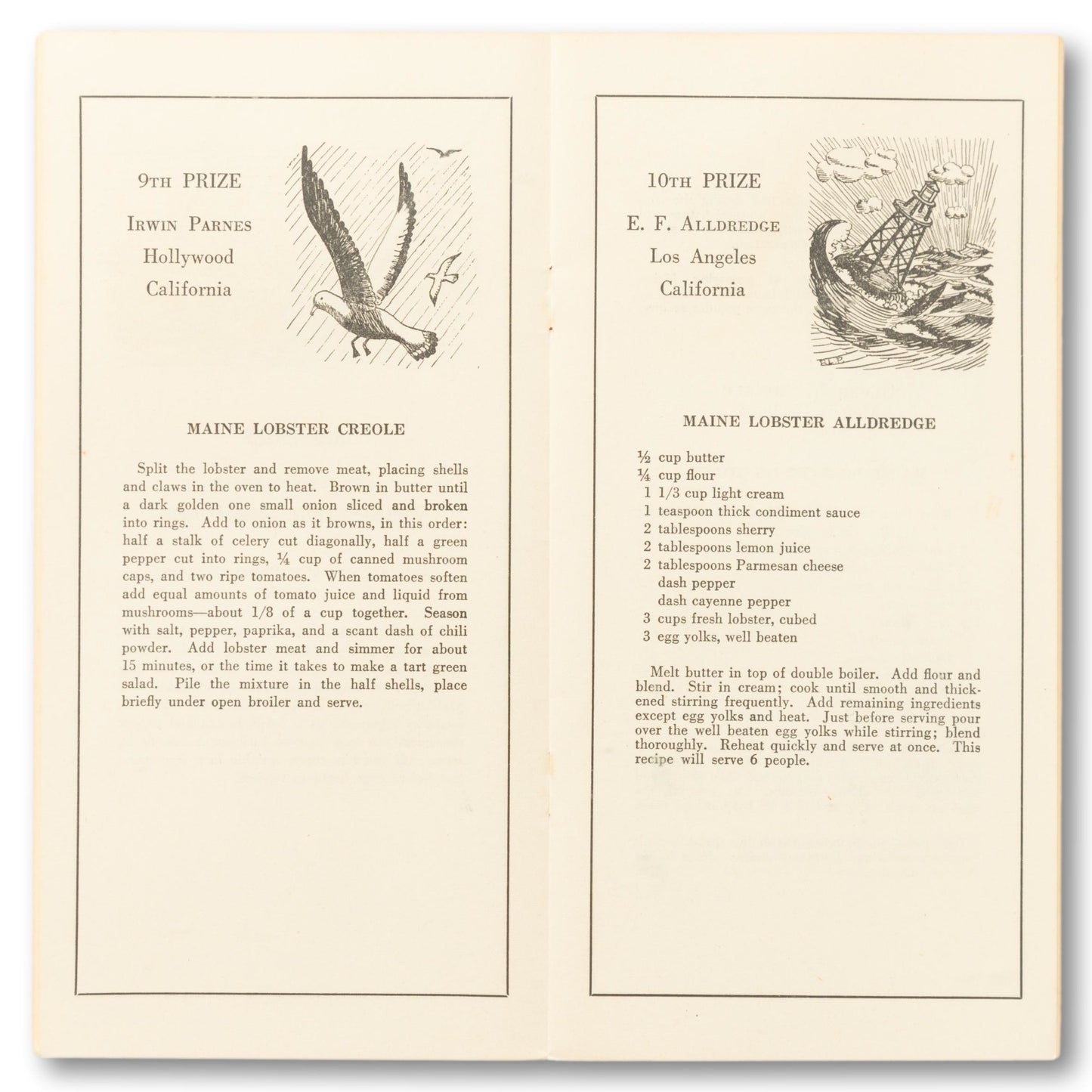 Maine Lobster Recipe Booklet