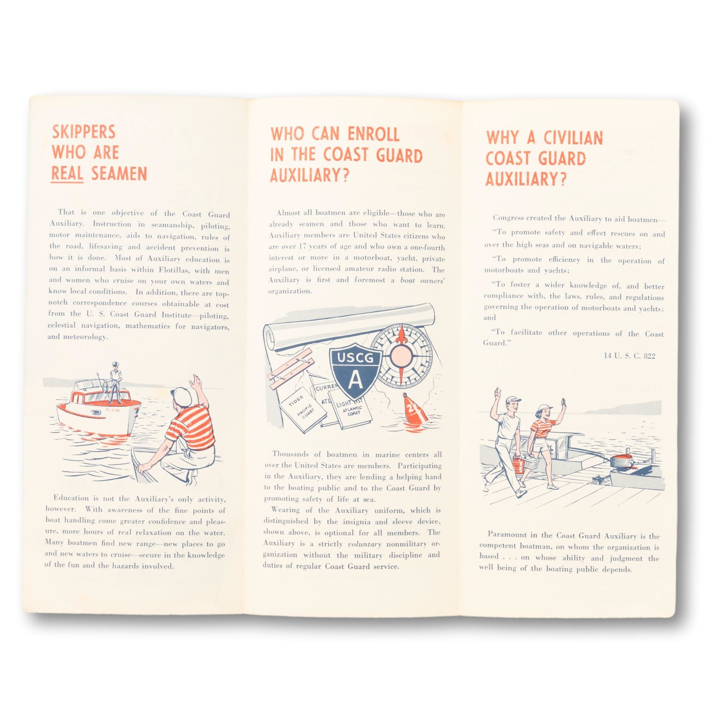 1963 Coast Guard Auxiliary Recruitment Brochure