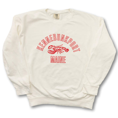 Adult Lobster Kennebunkport Crewneck Sweatshirt - White