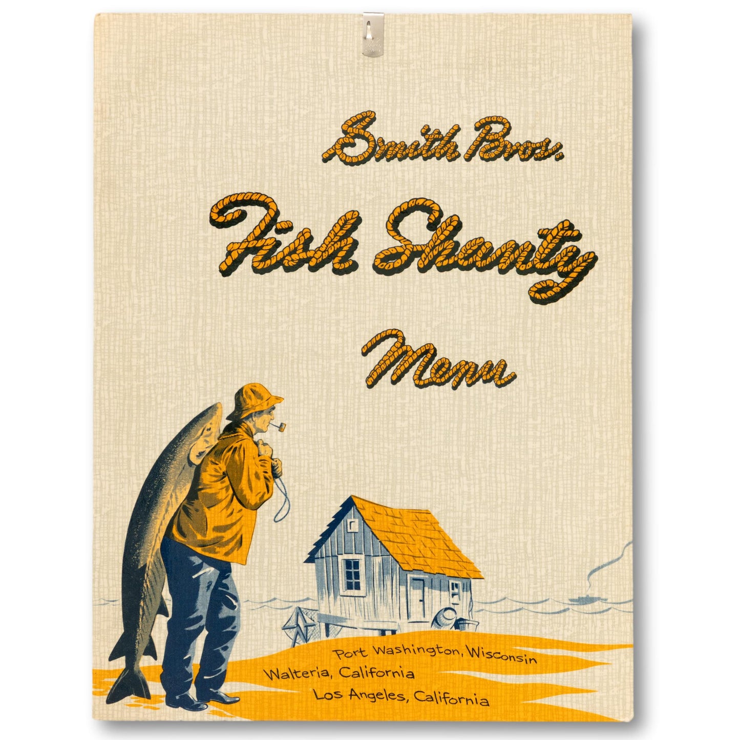 Smith Bros. Fish Shanty Menu