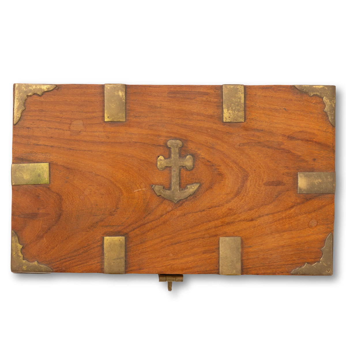 Brass Inlaid Treasure Chest
