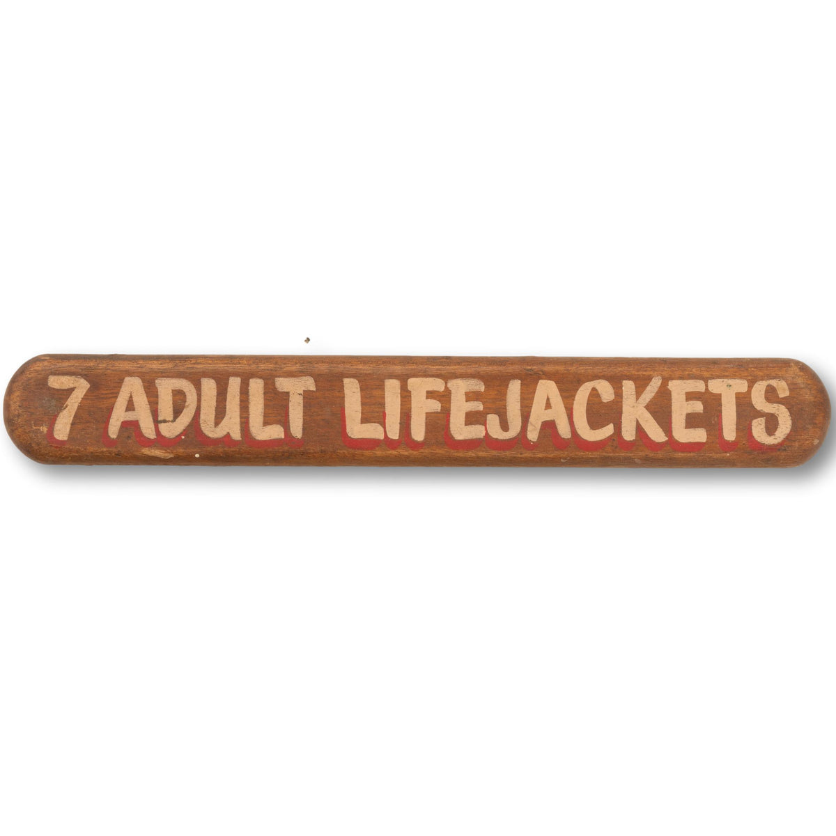 RARE Life Jacket Boat Sign