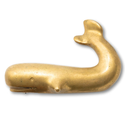 Mid-Century Modern Brass Whale
