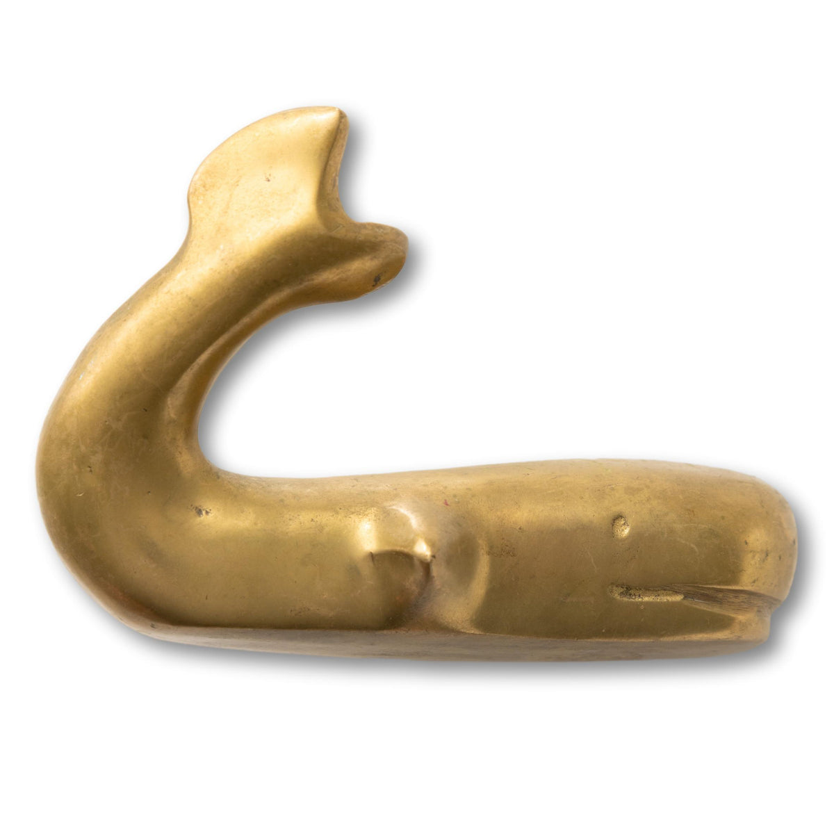 Mid-Century Modern Brass Whale