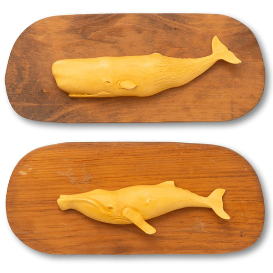 Pair Of Whales Wall Plaques