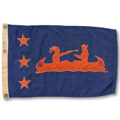 Canoe And Peace Pipe Burgee