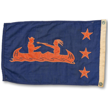 Canoe And Peace Pipe Burgee