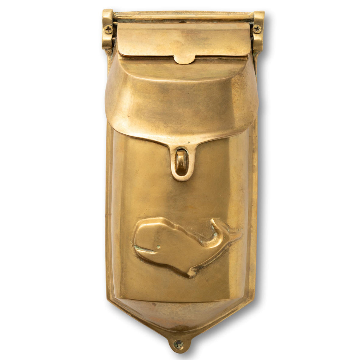 Whale Brass Mailbox