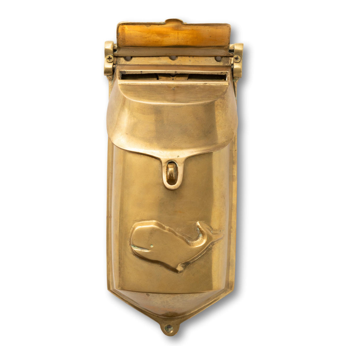 Whale Brass Mailbox