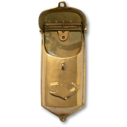 Whale Brass Mailbox